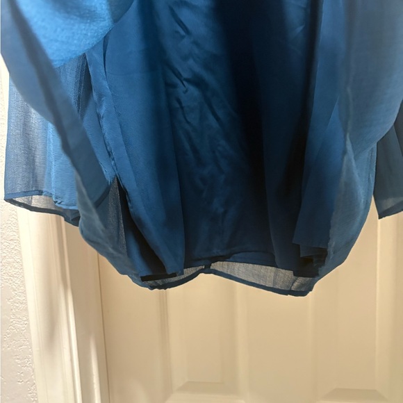 Blue Sheer Women's Top - Picture 5 of 5